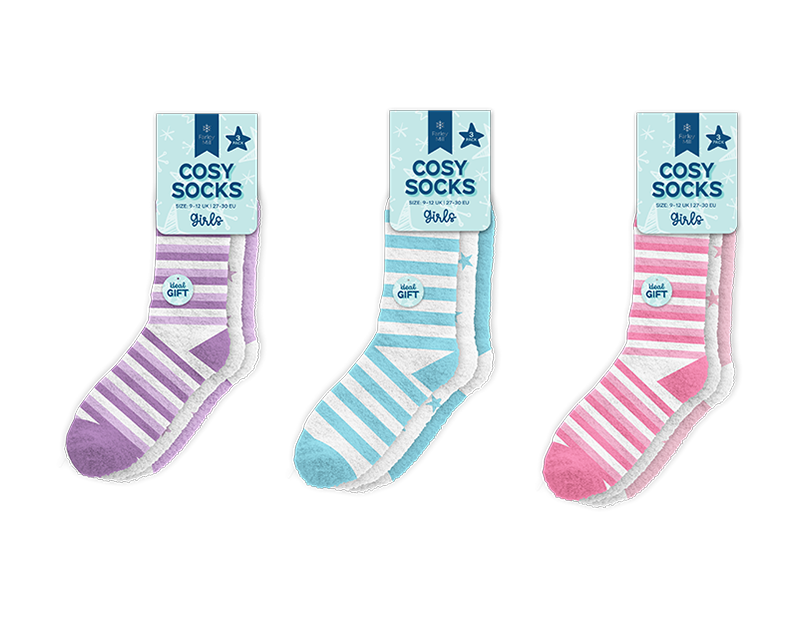 Girls Cosy Socks 3 Pairs